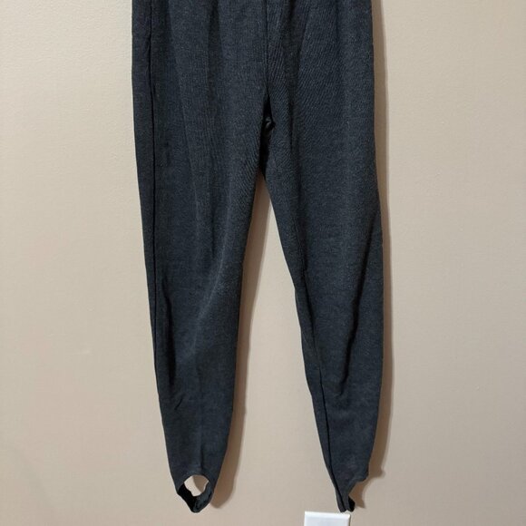 🖤 80s Bodyman Stirrup Pants | Charcoal Gray Retro Fit 🖤 - Picture 1 of 3